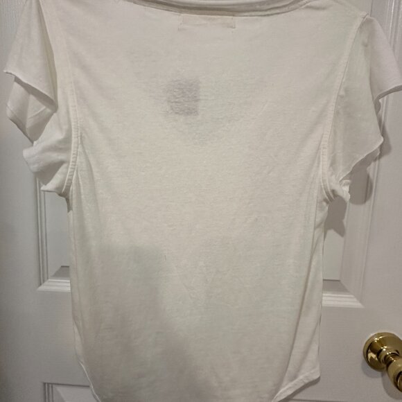 Free People short flutter sleeve Tee shirt top NWT - Picture 4 of 4